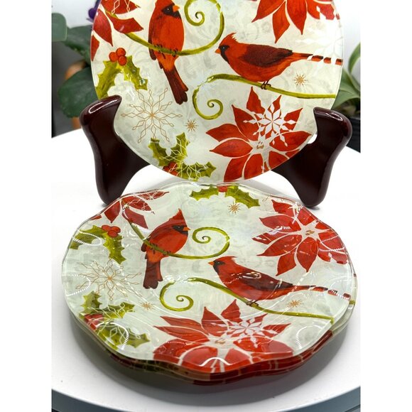 Pfaltzgraff Magical Season Set Of 4 Ruffled Appetizer Plates - Picture 5 of 10